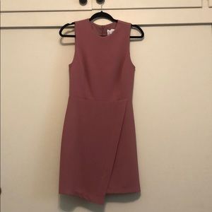 Charles Henry Faux Wrap Dress